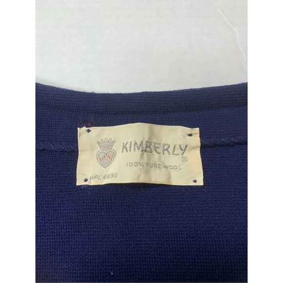 Vintage Wool Blazer style sweater - Picture 6 of 7